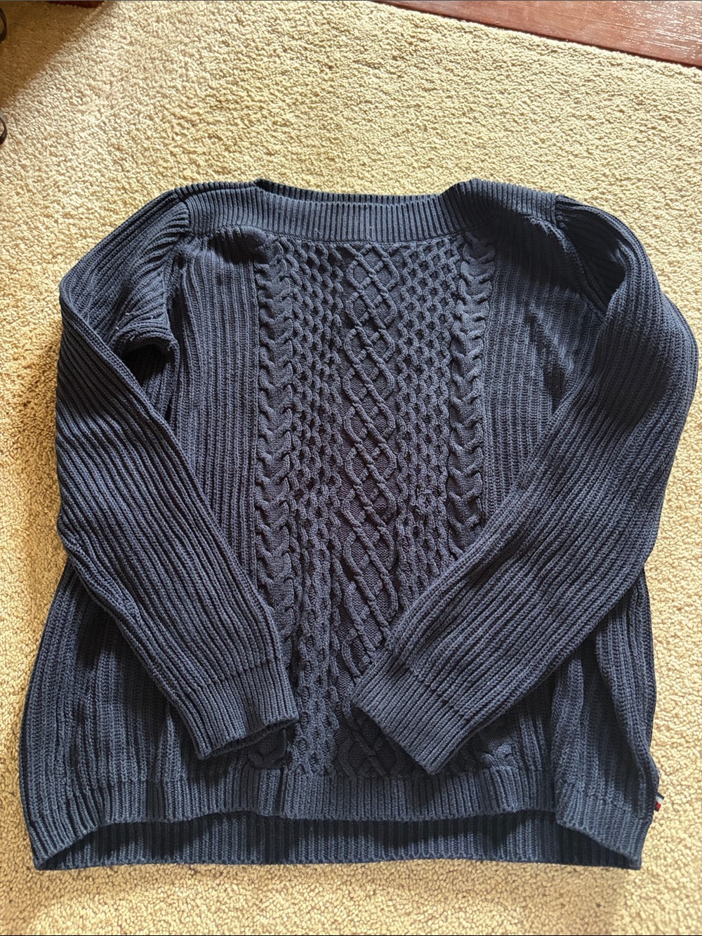 Tommy Hilfiger Navy Cable Knit Sweater